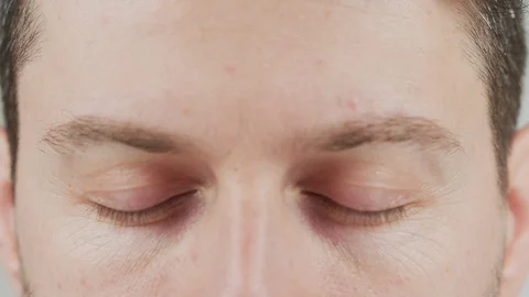 Eyes of a pensive man Stock-Footage 99746085