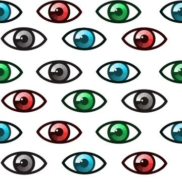 Eyes seamless Stock Illustration
