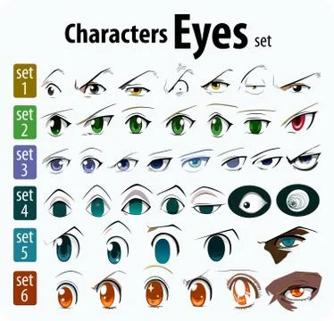 EYES SET Stock Illustration