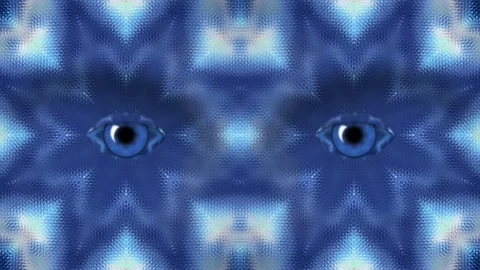 Eyes. The sky is in a kaleidoscope. Executor. Background. Stock Footage 162915221
