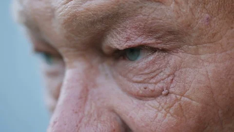 Eyes of unkind man Stock Footage 76607907