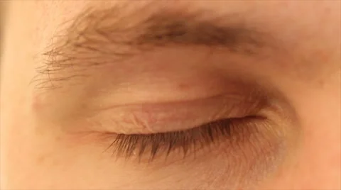 Eyes of a young man at a close distance Stock Footage 68613559