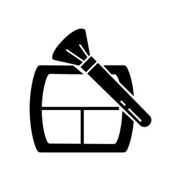 Eyeshadow and brush icon element of make up icon for mobile concept and web a Stock Illustration