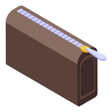 Eyeshadow box icon isometric vector. Cosmetic bag Stock Illustration