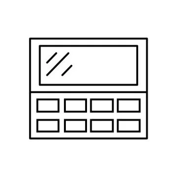 Eyeshadow icon element of make up icon for mobile concept and web apps. Thin  Stock Illustration