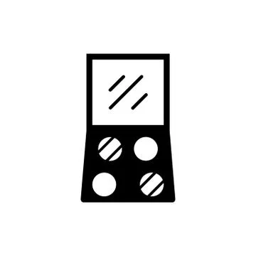Eyeshadow icon element of make up icon for mobile concept and web apps. Thin  Stock Illustration