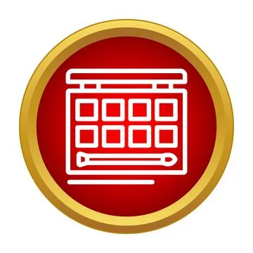 Eyeshadow palette icon representing cosmetics and beauty Stock Illustration
