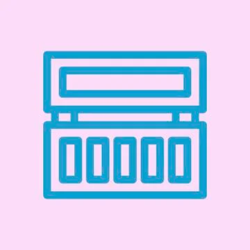 Eyeshadow pallete icon vector Stock Illustration
