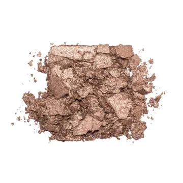 Eyeshadow sample isolated on white background Stock Photos