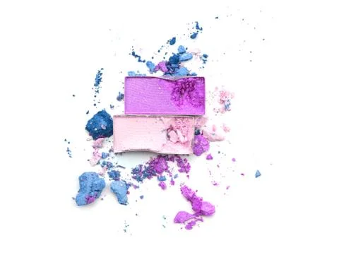 Eyeshadow on white background Stock Photos