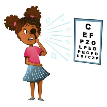 Eyesight check up, ophthalmology diagnostics Stock Illustration
