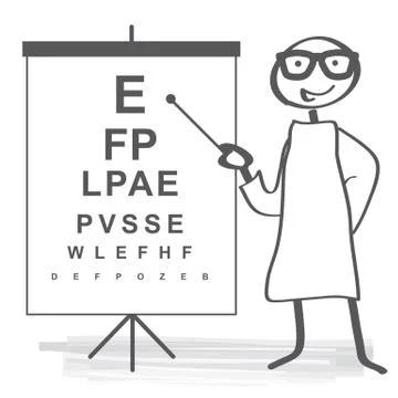 Eyesight test Stock Illustration