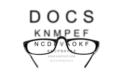 Eyesight test Foto stock