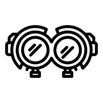 Eyesight testing device icon, outline style Stock Illustration