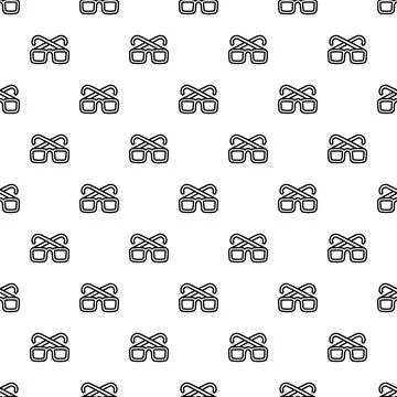 Eyewear optical accessory seamless pattern background Stock Illustration