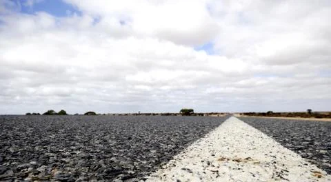 Eyre Highway, Nullarbor Plain Stock Photos