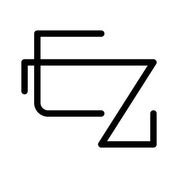 Ez initial letter vector logo Stock-Illustration