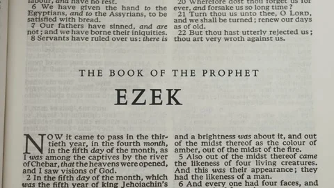 Ezekiel The Book Of The Prophet Stock Footage 247825474