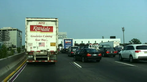 Ezpass and merging Stock Footage 98344