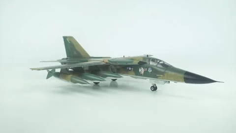F-111 Aardvark American Two Seater long Range Tactical Bomber. Stock Footage 314598818