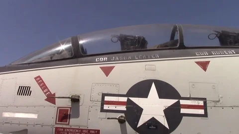 F-14 tomcat pan shot Video stock 77151261