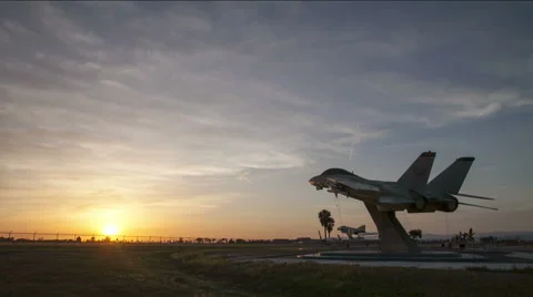 F-14 Tomcat Replica Stock Footage 49185890