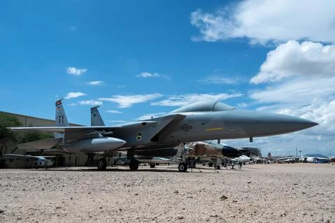 An F-15 Eagle on display at the Pima Air and Space Museum Stock Photos