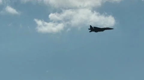 F-15 Eagle In The Sky Stock Footage 8564321