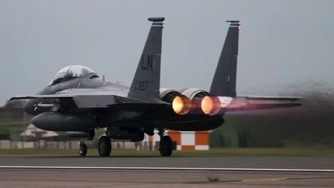 F-15 Take Off Stock Footage 296601683