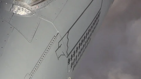 F- 15E Strike Eagle emblem Stock Footage 87688909