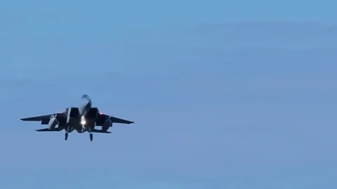 F-15E Strike Eagle Landing  Stock-Footage 82553766