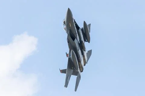 F-15E Strike Eagle launches from RAF Lakenheath Stock Photos