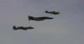 F-16, A-10 and a P-51 Mustang fly by Vídeos en HD