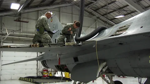F-16 Fighting Falcon fighter jet operations Video stock 38060388