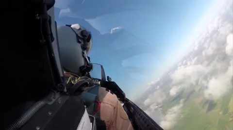 F 16 makes flight over dutch territory Stock Footage 51842165