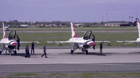 F-16  preping 1 Stock Footage 270277936
