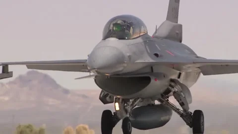 F-16 Take off Stock Footage 296689683