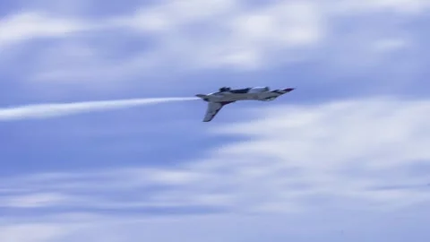 F-16  Upside Down Crossing Other F-16 Stock Footage 271119517