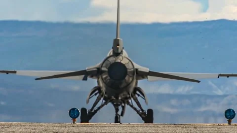 F-16 Viper Take Off Stock Footage 296400398