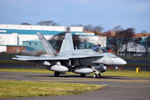 F-18 Close Stockfoto's
