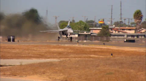 F-18 Hornet Take Off Stock Footage 38222449