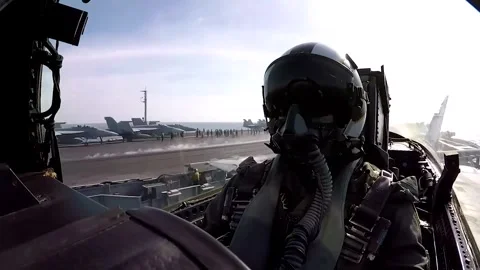 F-18 Take Off Stock Footage 296596966