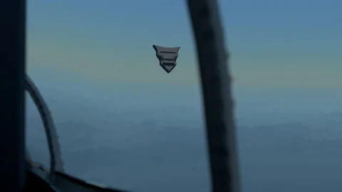 F-18 UAP Flyby Stock Footage 145174495