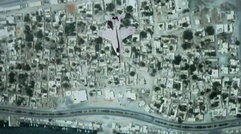 F-18Overhead Stock Footage 32750683