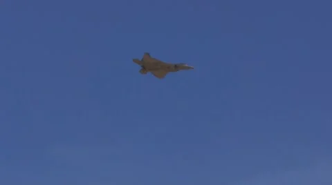 F-22 Flyby Stock Footage 44416904