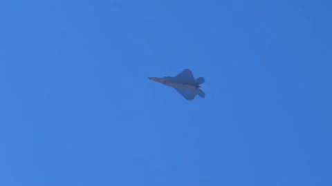 F-22 Raptor and the capabilities of this 5th generation aircraft 002 Stock Footage 162767801