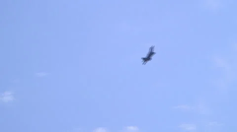 F 22 Raptor vertical climb toward the sun Video stock 41816392