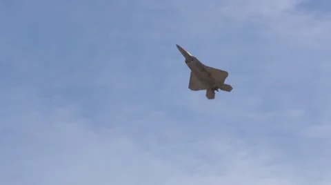 F-22 Slow Down Video stock 44417017