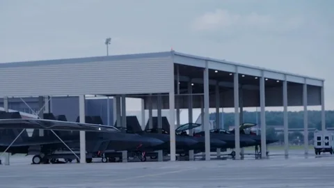 F-22 Taxiing Video stock 82553822