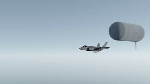 F-35 and UAP Encounter Stock Footage 247512841